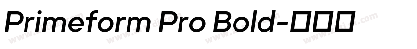 Primeform Pro Bold字体转换